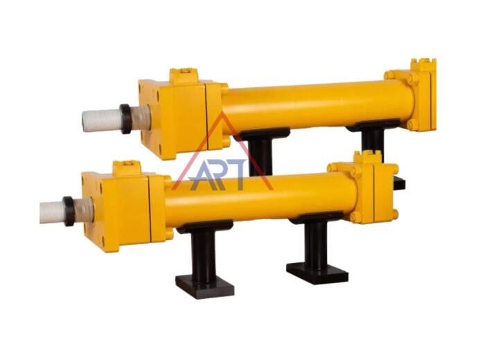 REG Silinder Gaya Hidraulik Rekayasa Aksi Ganda Tipe Bulat Stroke 100-2000mm